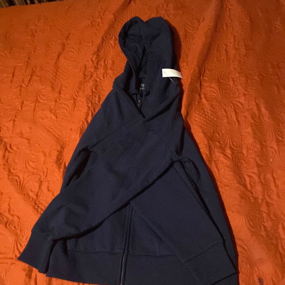 navy blue zip up jacket